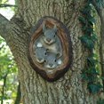 thumbnail image 2 of Funny Garden Tree Bark Decoration, Spring Outdoor Creative Ghost Face/Owl/Rabbit Garden Tree Statue Figurine Ornament, Poly Resin Yard Tree Hugger Props, Tree Sculpture Garden Decor (Rabbit), 2 of 6