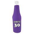 thumbnail image 1 of Dirty 30 (thirty) Beer Bottle Coolie Coolie (1, Purple), 1 of 2
