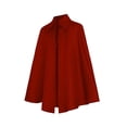 thumbnail image 6 of DxhmoneyHX Men's Halloween Short Cape Cloak Loose Lapel Collar Vintage Outerwear Fashion Costume for Festival Party, 6 of 8