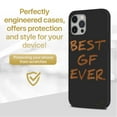 thumbnail image 2 of Case Yard Wooden Case for iPhone-12/12-Pro Soft TPU Silicone cover Slim Fit Shockproof Wood Protective Phone Cover for Girls Boys Men and Women Supports Wireless Charging Best GF Ever Design, 2 of 7