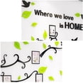thumbnail image 3 of 3D Tree Wall Sticker DIY Home Photo Frame Wall Sticker Art Decor for Living Room, Bedroom (F Light Green Left, Length: 175*230CM), 3 of 5