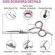 thumbnail image 4 of Dog Grooming Scissors Kit With Safety Round Tip, Stainless Steel Professional Dog Grooming Scissors Set For Long And Short Hair Of Dog Cat Pets, 4 of 5