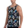 thumbnail image 2 of Xecao Football Men's Tank Top Workout Quick Dry Sleeveless Gym Jogging Muscle Shirts Summer Swim Beach Tops, 2 of 9