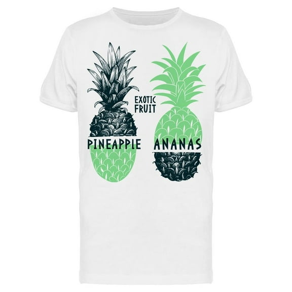 Exotic Fruit Ananas Pineapple T-Shirt Men -Image by Shutterstock, Male 3X-Large