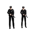 thumbnail image 2 of Modelo de policía femenina a escala 1/64, modelo de personas pequeñas, colección de decoración de escritorio, accesorios de película, ornamento en 1 mujer y 1 hombre, 2 of 8
