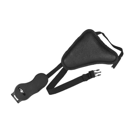 Olympus Black Leather - Leather Camera Padded Wrist Grip Strap Camera Accessory for Canon/ Nikon/ Sony/ Olympus Pentax/ Fujifilm/ DSLR