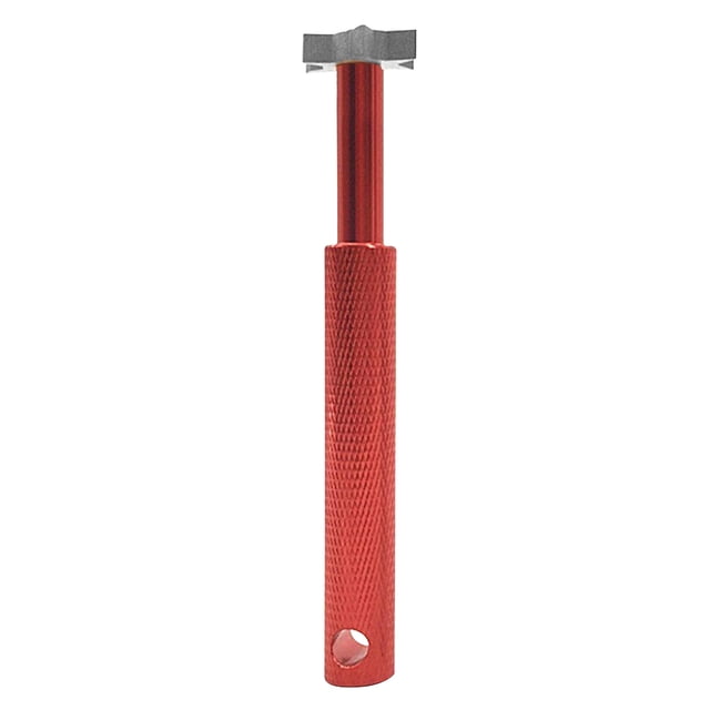 Yuarrent Afilador de ranuras para palos de golf, herramienta de limpieza para afilar cuñas de golf, herramienta de limpieza de acero para ranuras, rojo Golf Rojo Yuarrent OD000972-01B