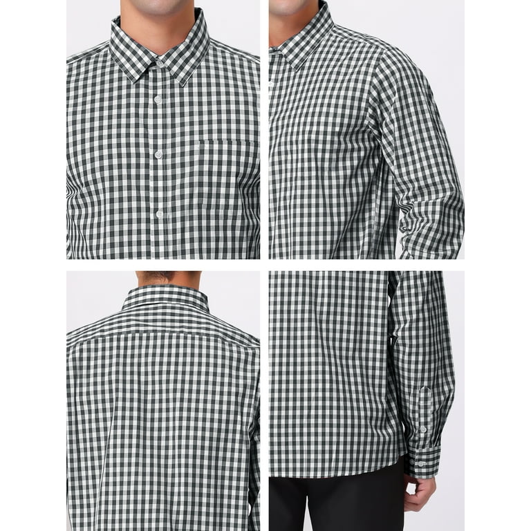 White checkered shirt discount