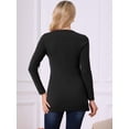thumbnail image 4 of DARING DIVA Pullover Sweater Long Sleeve Crewneck Knit Tops M Black, 4 of 6