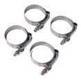 thumbnail image 1 of Scienceny 4 unids/set 57-116mm tipo T abrazadera de manguera fuerte tubo de acero inoxidable abrazadera redonda barco coche Tractor Clip de tubo Vehículos, repuestos y accesorios Mis plata 57-65MM, 1 of 6