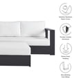thumbnail image 3 of Modway Tahoe 5-Piece Sectional Sofa Set in Gray White, 3 of 11