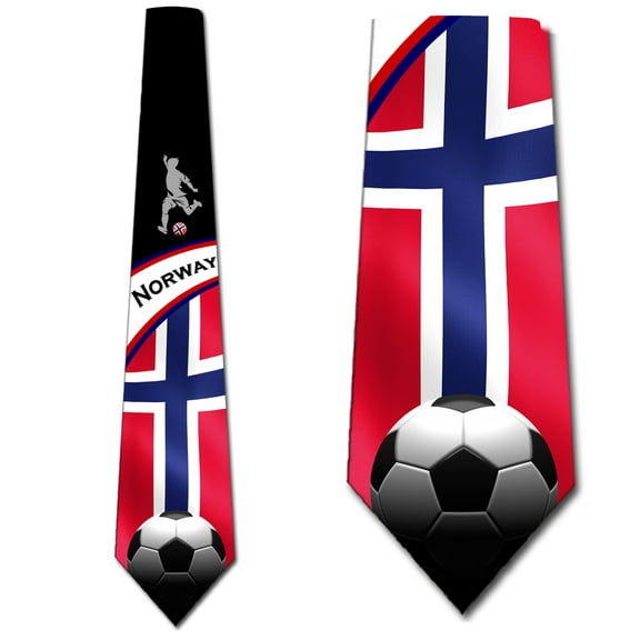 Soccer Ties Mens Norway Tie Sports Necktie by Three Rooker