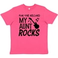 thumbnail image 3 of Inktastic For the Record, My Aunt Rocks Youth T-Shirt, 3 of 5