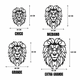 thumbnail image 2 of Cuadro Decorativo Leon Geometrico Mubel Grande 9 mm MDF 80 cm, 2 of 5