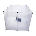 thumbnail image 4 of FUEENIRVA 8Pcs White Plastic Cage for Small Dogs with Locking Mechanism, 4 of 8