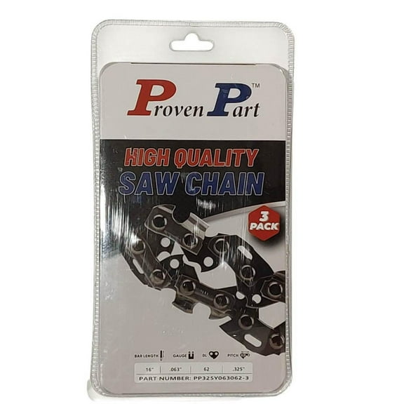 3-Pack of chainsaw Chain 325 Pitch 063 Gauge 62 DL Fits Stihl 26RM3 62