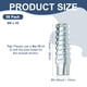 thumbnail image 3 of Uxcell 50-Pack M8 x 38 Anclajes de Panel de Yeso de Acero en Forma de Árbol, Perno de Expansión de Metal para Varios Tipos de Paredes [Tono Plateado], 3 of 6
