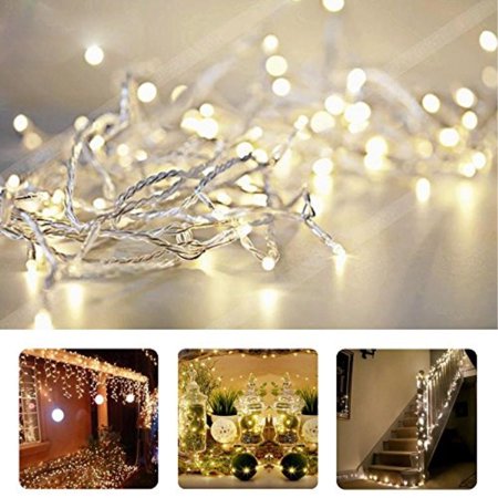 Topyart 10m 33ft Warm White Led String Lights 100 Leds Indoor