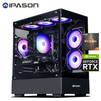 IPASON Gaming Desktop PC,AMD Ryzen5 9600X,Geforce RTX 5060,32GB