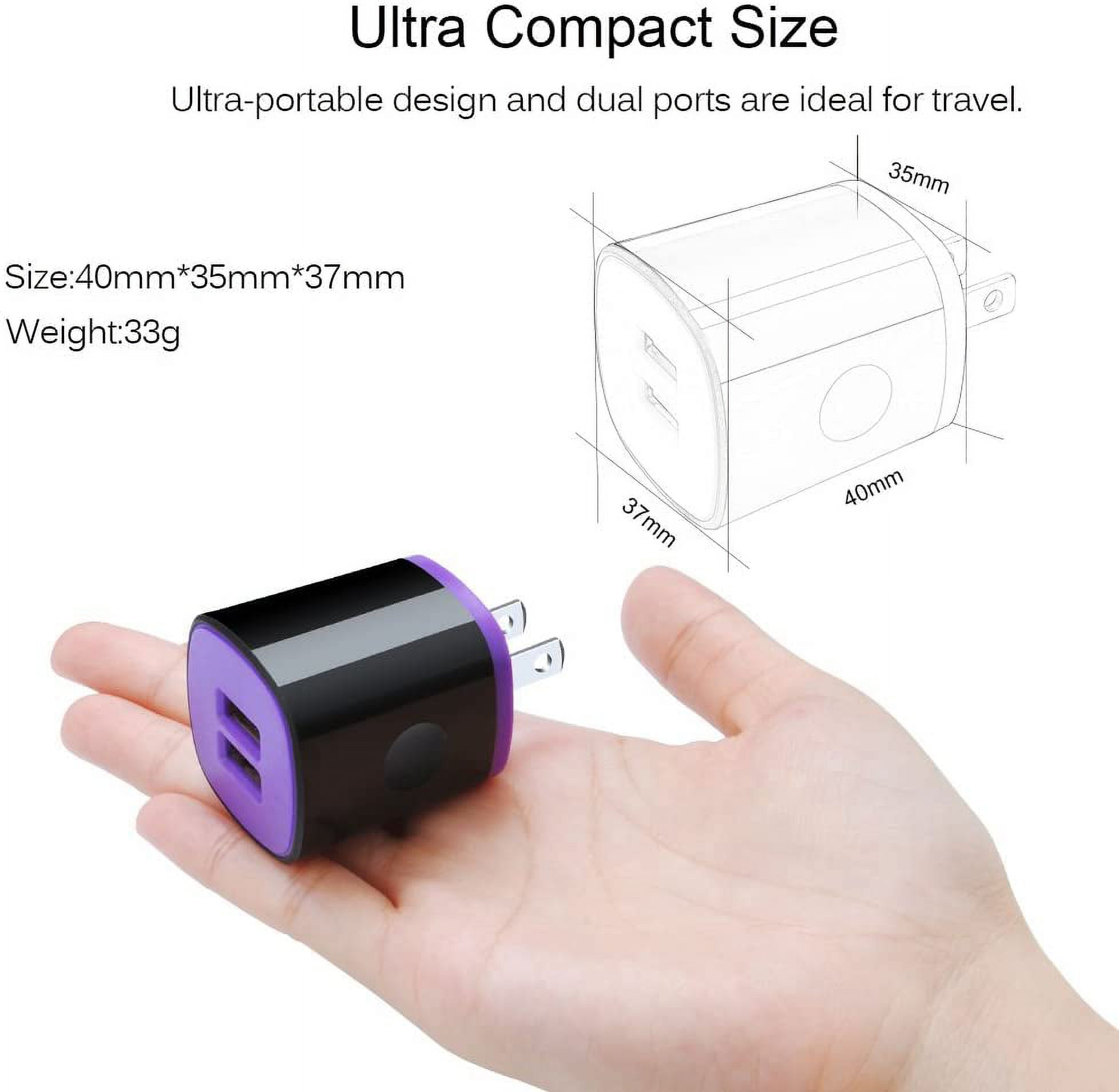 AbcPow USB-C Fast Charger, 10ft Cable and Wall Block photo 2
