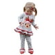 thumbnail image 1 of Cm C&M Wodro Conjunto Navideño Para Bebé Niña, Camiseta De Manga Larga Con Ciervo Y Pantalón Acampanado A Rayas, Conjunto De 2 Piezas Para Otoño E Invierno (Gris, 18-24 Meses (80)), 1 of 5