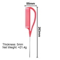 thumbnail image 2 of Peluquero Barbero Metal Pin Tail Peine para Estilizar Peluquería Rosado Zulema Peine de peinado, 2 of 8