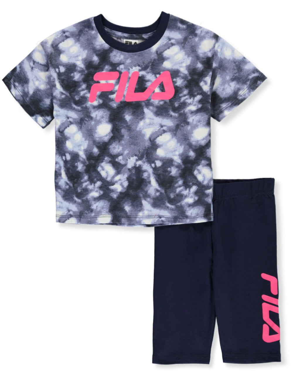 Fila Girls' Tie Dye 2-Piece Shorts Set 