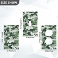 thumbnail image 7 of Yayeee Toggle Light Switch Wall Plate 1-Gang 4.5"x2.7" Home Decorative Outlet Cover, Army Green Camouflage Pattern, 7 of 7