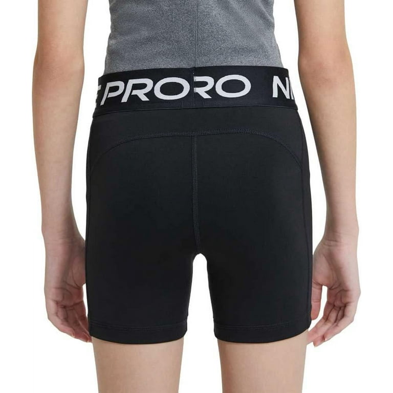 Girls black nike pro shorts sale