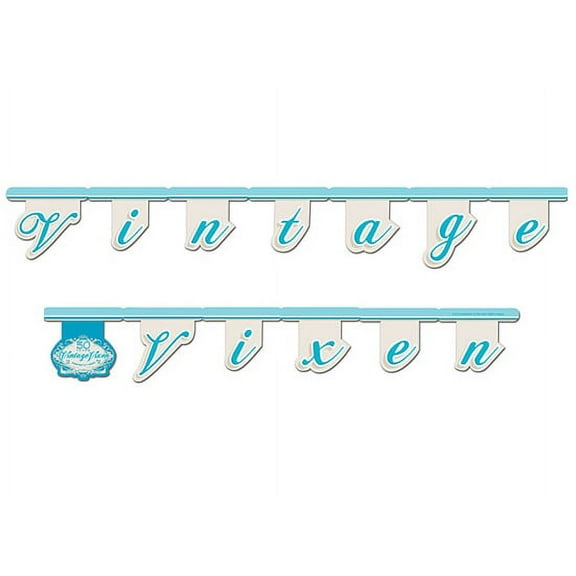 creative converting vintage vixen 50th birthday jointed letter banner