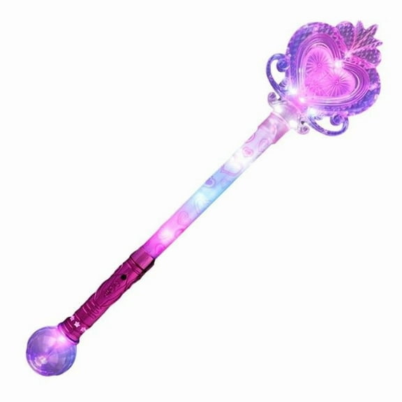 Light Up Huge Heart Prism Scepter Wand