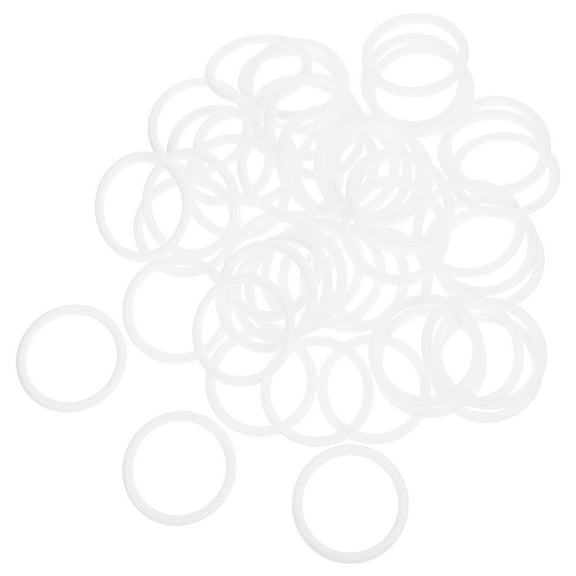 GAXIRE 50 Pcs White Plastic for Macrame Hoops, Floral Wreath Frames, Dreamcatcher Crafts and Creative Projects