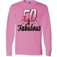thumbnail image 3 of Inktastic 50 and Fabulous with Sparkles Long Sleeve T-Shirt, 3 of 5