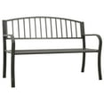 thumbnail image 1 of vidaXL Garden Bench 125 cm Steel Grey, 1 of 4