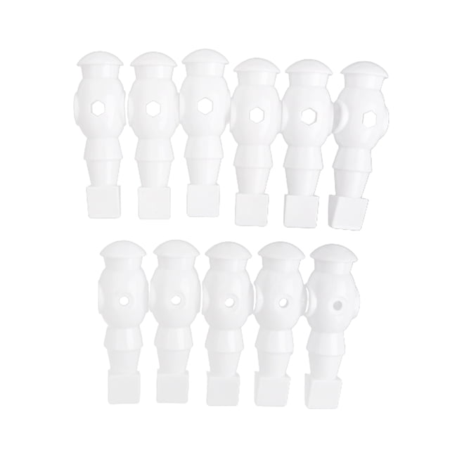 11 piezas de futbolín para hombre, accesorios de repuesto para futbolín para hombre, duraderos Blanco-11 piezas Sharpla Dynamo Foosball Man