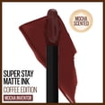 thumbnail image 4 of Maybelline SuperStay Matte Ink Liquid Lipstick, Coffee Edition, Mocha Inventor, 0.17 fl. oz., 4 of 12