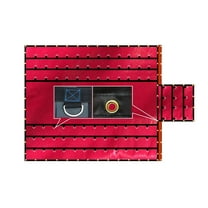 Vinyl Flatbed Tarps 18oz Lumber Tarp 20x27 (6' Drop) - Red