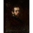 thumbnail image 2 of Józef Simmler 12x14 Gold Ornate Wood Frame and Double Matted Museum Art Print Titled - Portrait of a Man (1856), 2 of 4