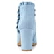 thumbnail image 4 of Botines Tacón De Bloque Con Volantes Allegra K Cielo azul 36, 4 of 7