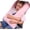 Pink, variant on Travel Pillow for  Adult in  - Pillow for  Sleeping  Large U Shaped with Removable Soft Cover Support Fix  and  Sitting/Sleeping  The Trip (Grey)