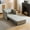 Light Gray, variant on HSUNNS Sleeper Chair Bed, 3-in-1 Convertible Pull-out Sofa Bed with USB and Type-C Charging Ports, Couch Bed with Folding Tray Table Oversized Side Pockets, and Adjustable Backrest, Blue