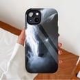 thumbnail image 2 of Glowing White Wolf iPhone Case for Wolf Lovers Compatible with iPhone 11/12/13/14/15/16 (Pro Max/Plus) Dark Fantasy Art Phone Cover, 2 of 9