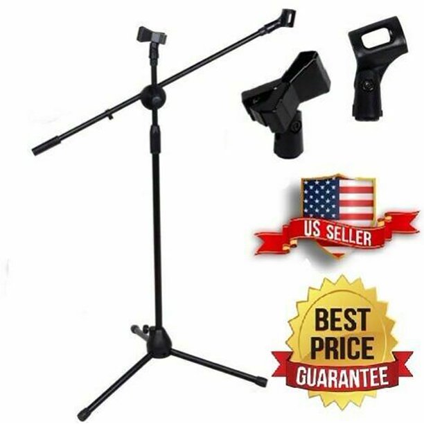 5 Core Dual Microphone Stand Upgraded Mic Stand with Mic Clip Holders