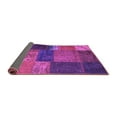thumbnail image 2 of Ahgly Company Indoor Round Patchwork Purple Transitional Area Rugs, 8' Round, 2 of 4