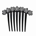 thumbnail image 3 of Floral Rhinestone Hair Combs and Pins for Women, 6-Piece Bridal Headpiece Set, 3 of 5