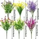 thumbnail image 3 of Set de flores artificiales | 6 piezas surtidos de estilos y colores | Apariencia realista y realista | Tela de seda plástica | Decoración de bajo mantenimiento para el hogar, bodas y fiestas | Uso, 3 of 8