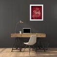 thumbnail image 3 of Robinson, Tamara 20x24 White Modern Wood Framed Museum Art Print Titled - The Family Beside Us - Red, 3 of 4