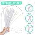 thumbnail image 3 of Pipe Cleaners Topboutique 200 Pcs Chenille Stems Craft Supplies Fuzzy Chenille Stems Pipe Cleaners Art&Craft DIY Projects (12inch*7.2mm,White), 3 of 7