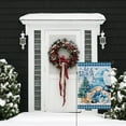thumbnail image 6 of Winter Let It Snow Gnome Decorative Burlap Garden Flag, Snowman Home Yard Small Outdoor Decor, Christmas Farmhouse Snowflake Blue Buffalo Plaid Check Outside Decoration Double Sided 12x18, 6 of 6