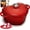 Cherry Red, variant on Overmont Cast Iron Skillet with Lid - 2-in-1- 3.2QT Deep Pot with Frying Pan - Pre-seasoned Cookware Multi Cooker Skillet - Dutch Oven Pot with Recipe for Grill Induction Stovetop Camping(10.5")